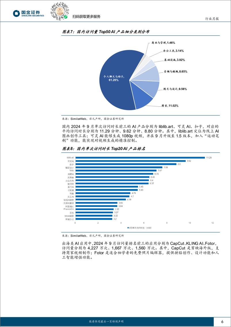 《信息技术产业行业月报：多款AI视频工具发布，看好技术发展带来的产业机会-241013-国金证券-15页》 - 第7页预览图