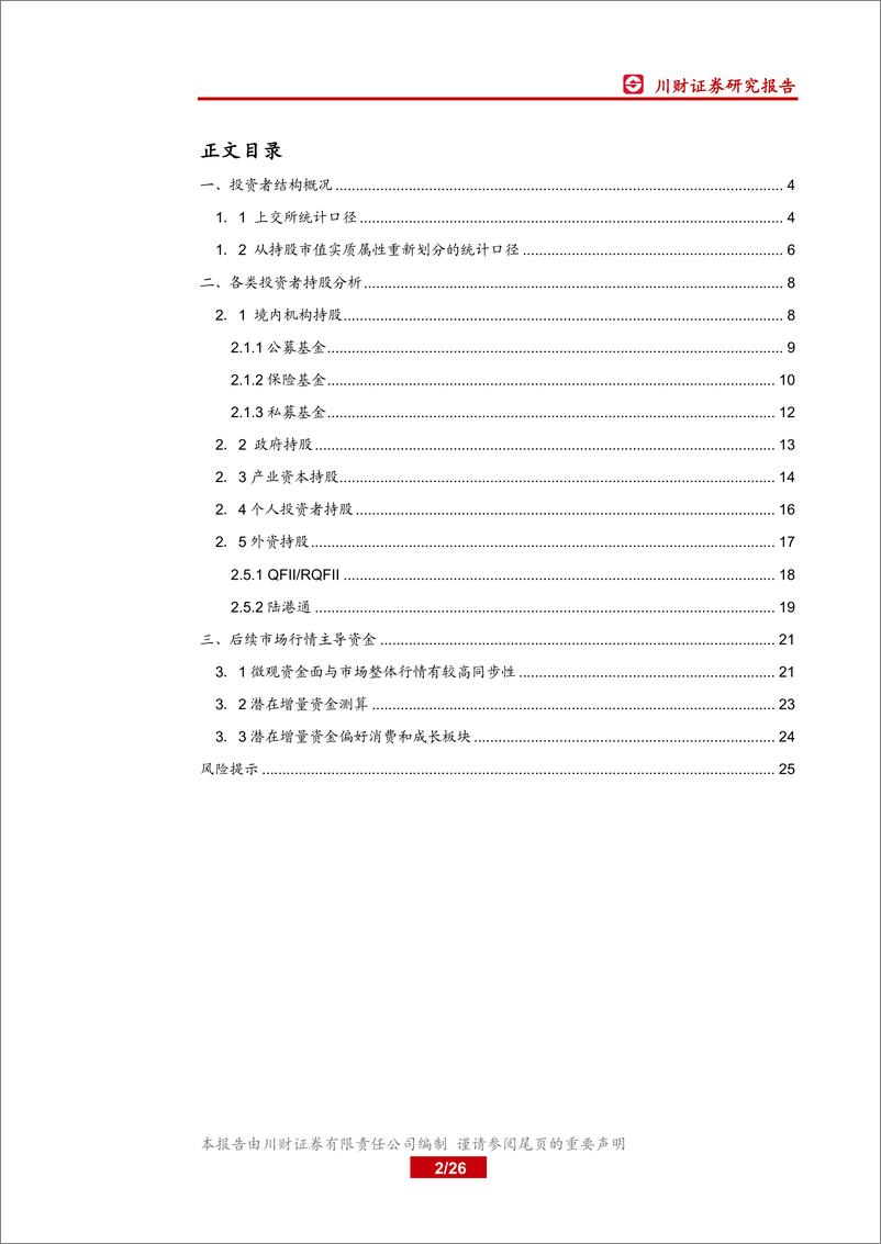 《A股策略专题研究：A股投资者结构分析-20190327-川财证券-26页》 - 第3页预览图