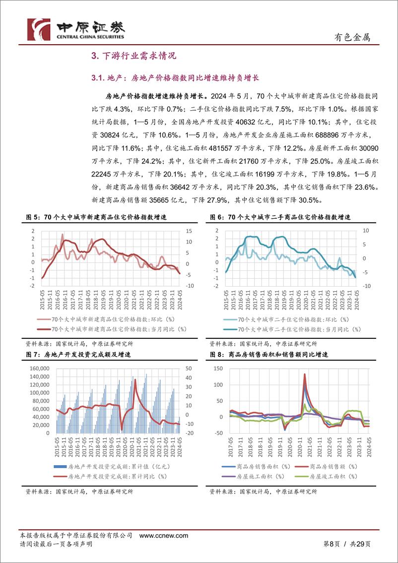 《有色金属行业月报：美联储表态偏鹰，金属价格普遍下跌-240702-中原证券-29页》 - 第8页预览图