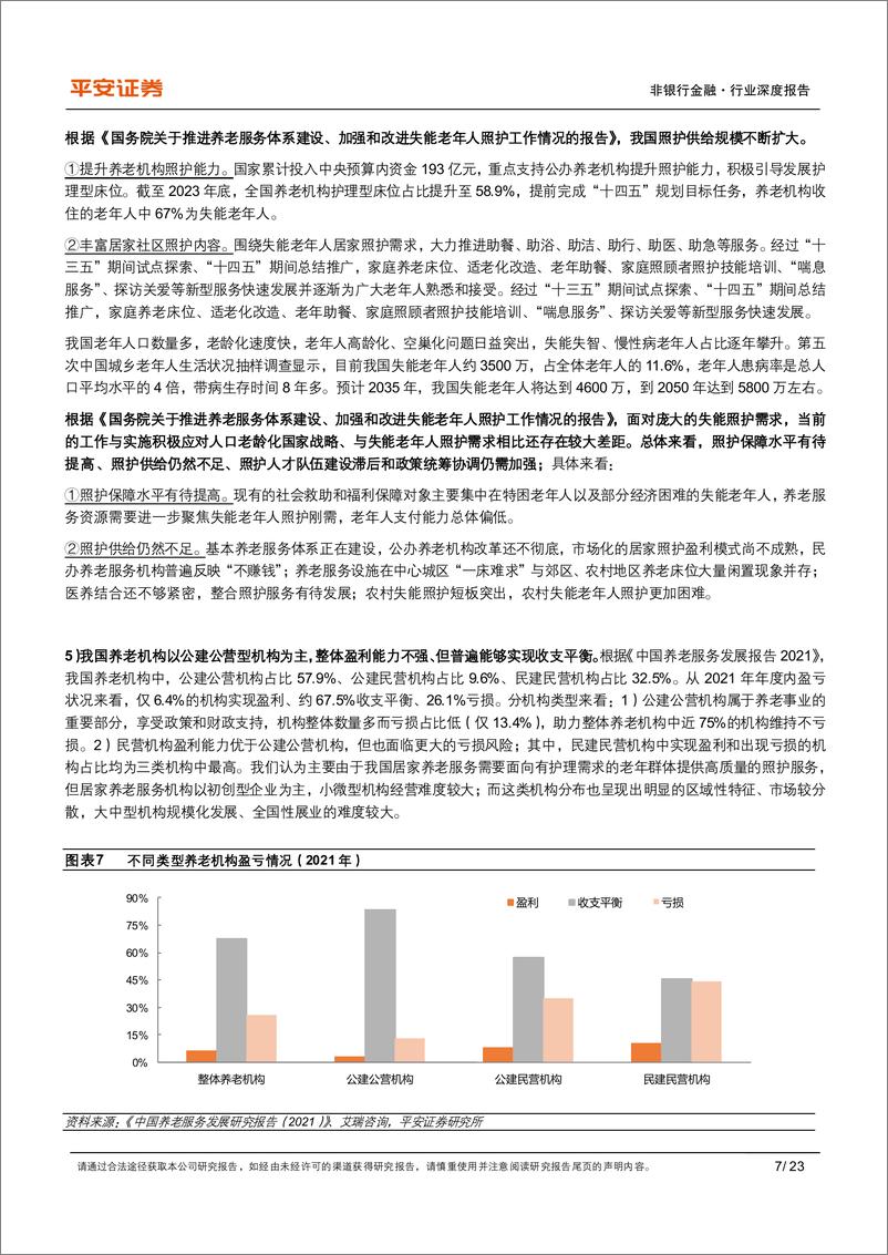 《平安证券-养老产业现状研究专题-三-_养老照护服务重在实现_居家社区机构相协调_》 - 第7页预览图