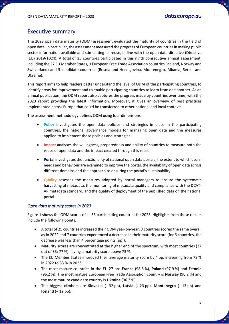 《2023年开放数据成熟度（ODM）》 - 第5页预览图