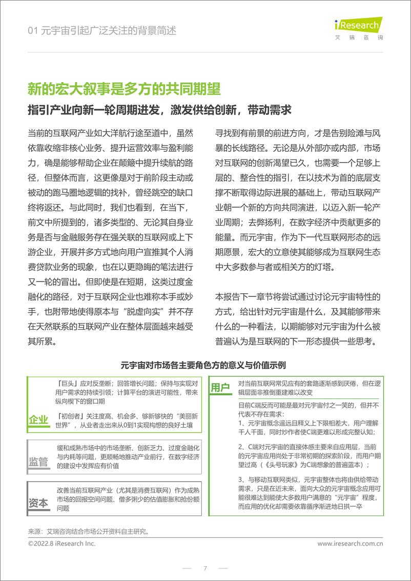 《艾瑞咨询：元宇宙的近未来形态与概念应用的过渡方向研究》 - 第7页预览图