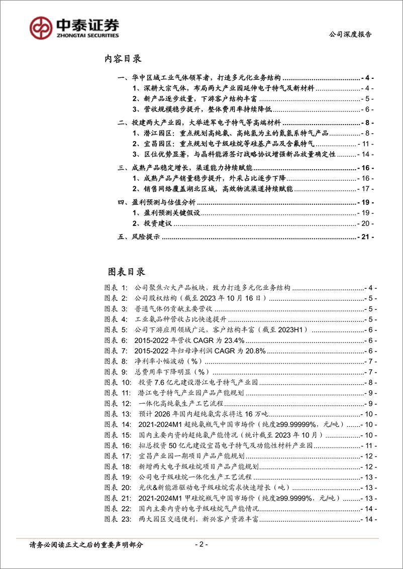 《中泰证券-和远气体-002971-蓄势待发电子特气望打造新增长极-240222》 - 第2页预览图