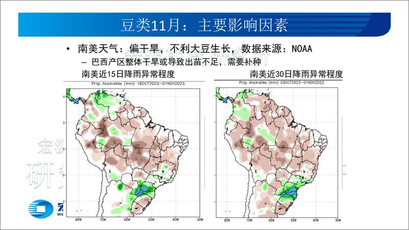 《豆类油脂月报：南美天气引导豆粕，油脂看棕榈-20231103-宏源期货-24页》 - 第5页预览图