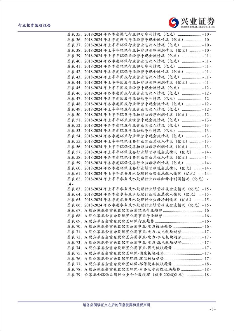 《公用环保行业2024中报综述：高基数影响火电表现，来水修复带来水电业绩弹性-240909-兴业证券-19页》 - 第3页预览图