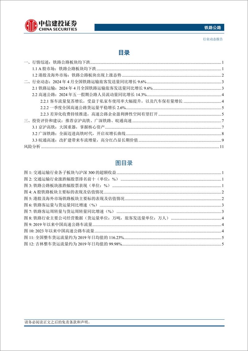 《铁路公路行业：中欧班列累计开行突破9万列，成渝区域交通一体化持续推进-240526-中信建投-15页》 - 第2页预览图