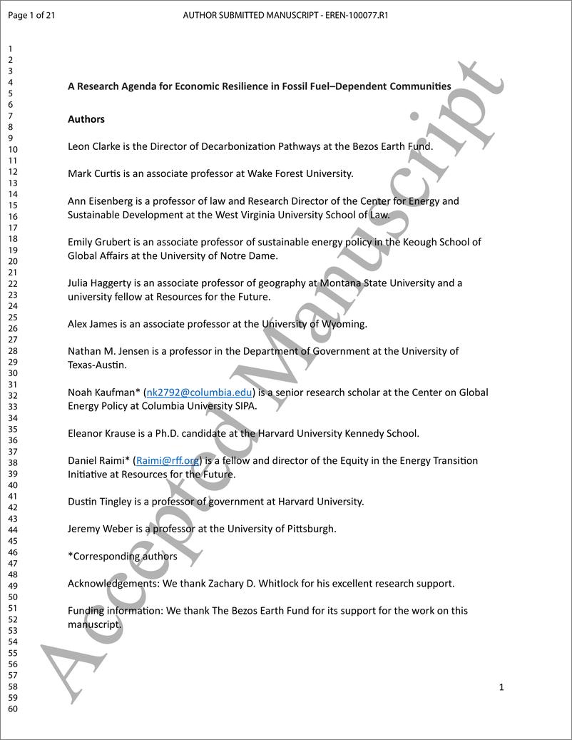 《化石燃料依赖社区经济韧性研究议程（英）-2024-22页》 - 第2页预览图