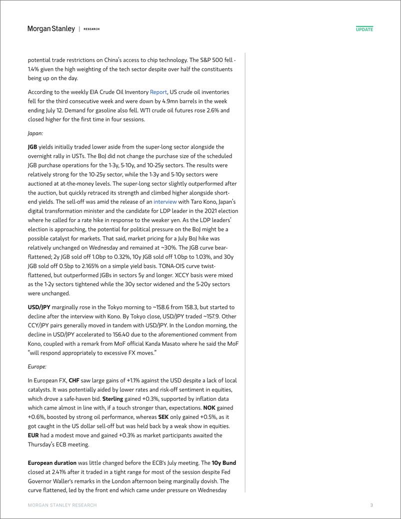 《Morgan Stanley Fixed-Global Macro Commentary July 17-109289502》 - 第3页预览图