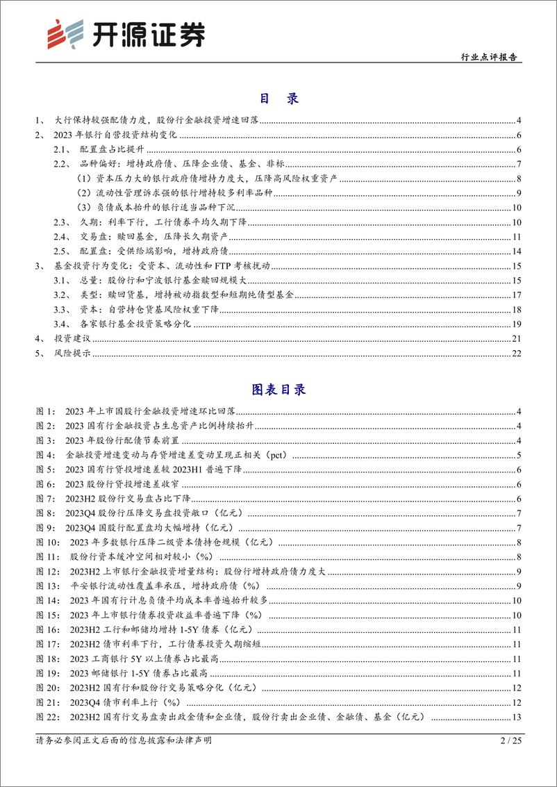 《开源证券-2023年上市银行经营盘点之金融投资篇-上-：多面平衡中的调整与布局》 - 第2页预览图