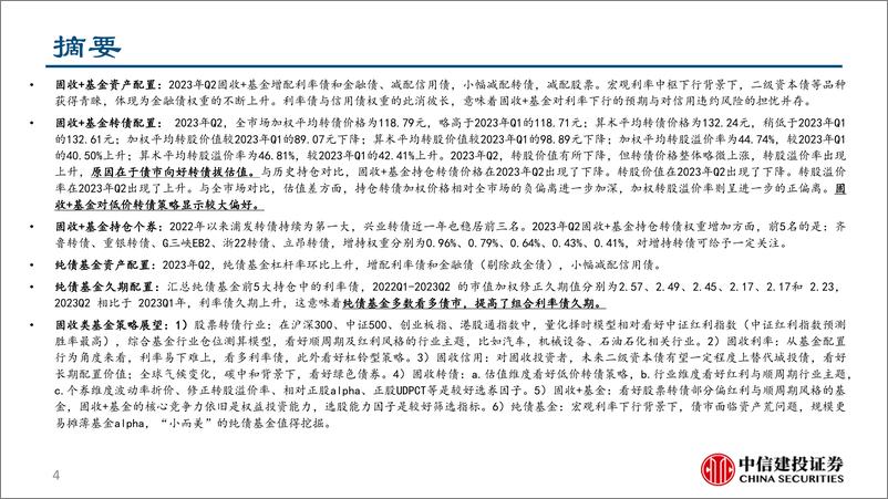 《基金研究第20期：公募固收类基金2023年Q2持仓分析-20230803-中信建投-34页》 - 第5页预览图