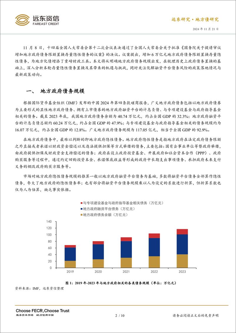 《地方化债观察：存量隐性债务置换与融资平台债务化解-241121-远东资信-10页》 - 第2页预览图