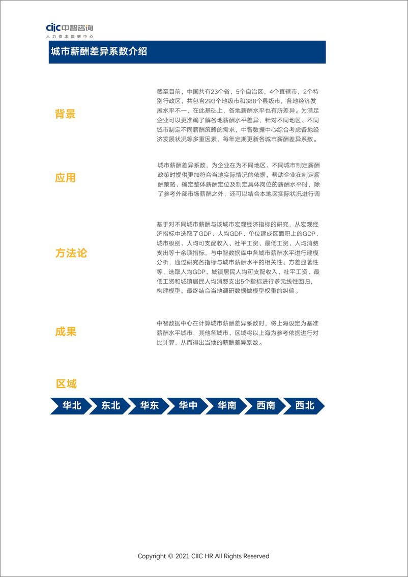 《2021年城市薪酬差异系数报告-13页》 - 第2页预览图