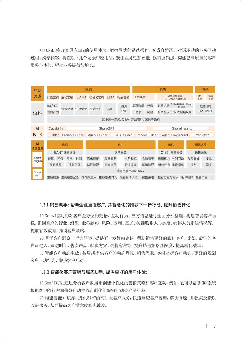 《纷享AI CRM橙皮书2024版》 - 第7页预览图