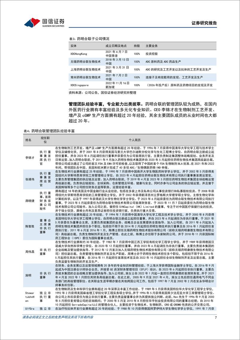 《药明合联(02268.HK)2023年年报点评：业绩快速增长，一体化CRDMO平台赋能ADC生产开发全流程-240403-国信证券-23页》 - 第7页预览图