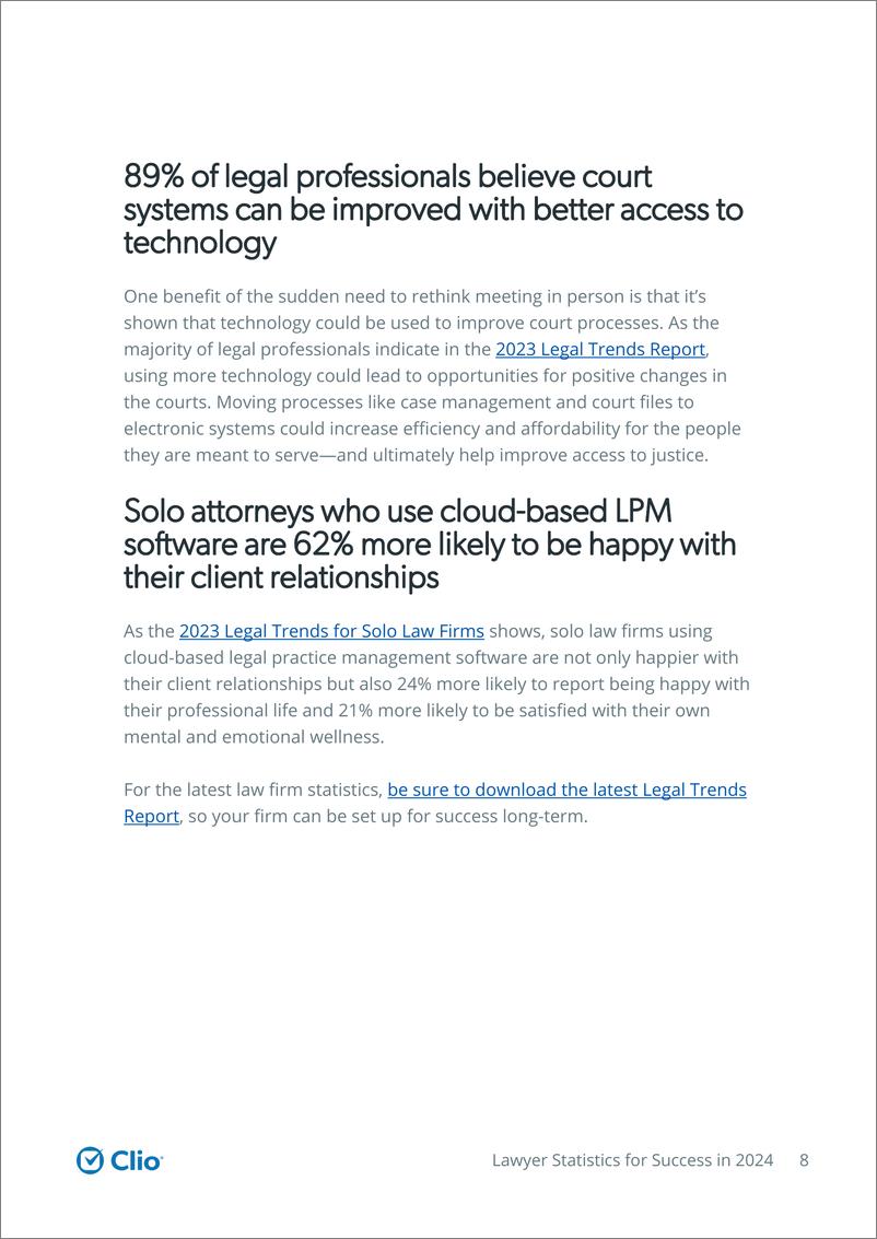《Clio：2024年成功律师统计数字（英文版）》 - 第8页预览图