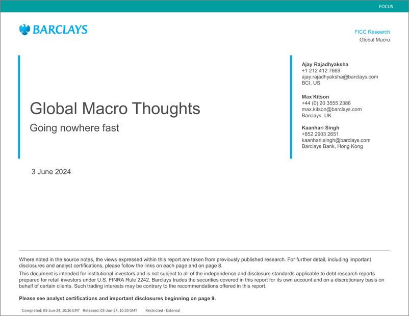 《Barclays_Global_Macro_Thoughts_Going_nowhere_fast》 - 第1页预览图