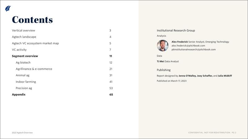 《PitchBook-2022年农业技术概述（英）-2023.3-8页》 - 第3页预览图