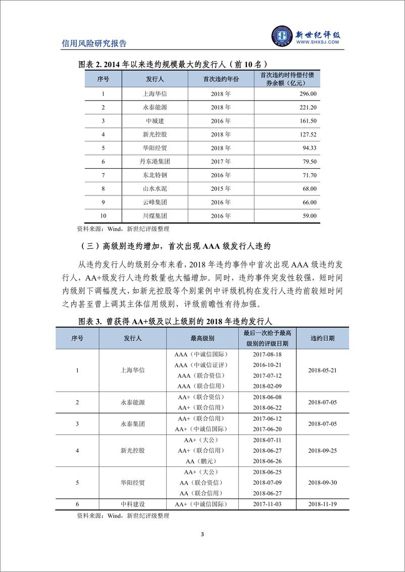 《新世纪评级-2018年债券市场违约风险分析及展望-2019.3-20页》 - 第4页预览图