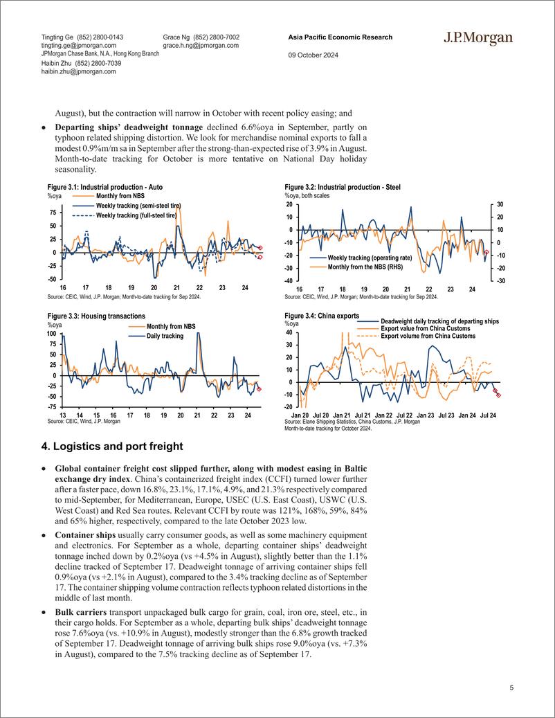 《PMorgan Econ  FI-China alt-data trackers chartpack (Series 20) Checking in on...-110700630》 - 第5页预览图