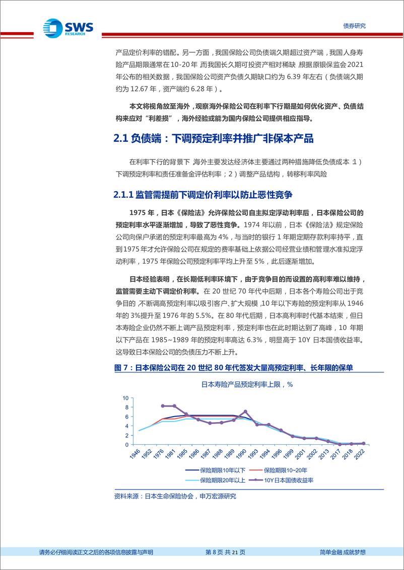 《海外资管系列报告之一：长期利率中枢下行，海外类固收投资机构如何应对(保险篇)-240523-申万宏源-21页》 - 第8页预览图