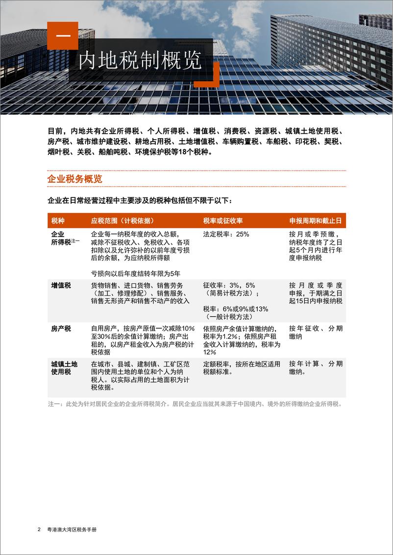 普华永道和珠海市税务局联合发布《粤港澳大湾区税务手册2022》-29页 - 第3页预览图