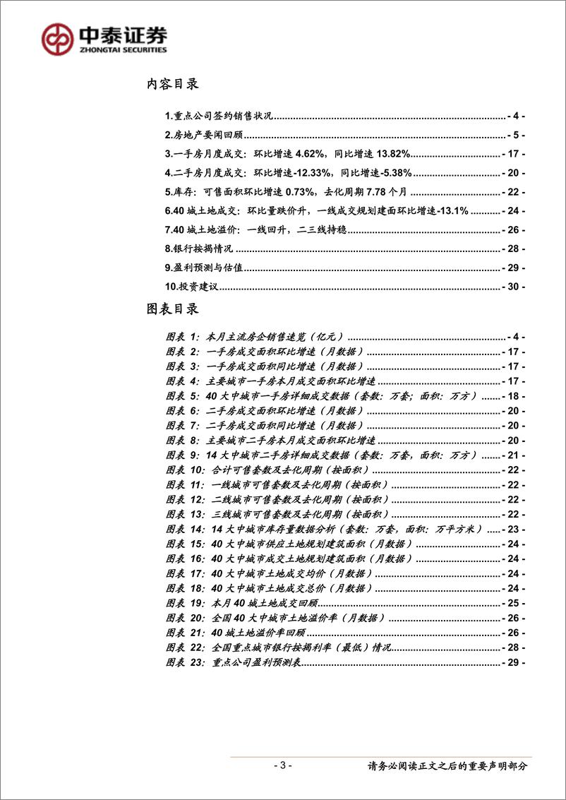 《房地产行业月报：下半年楼市依然维稳，融资收紧加速行业集中-20190810-中泰证券-31页》 - 第3页预览图