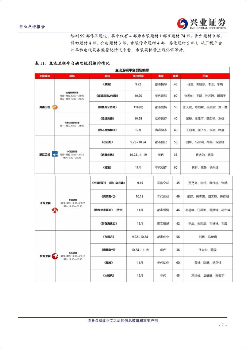 《传媒行业在线视频系列报告之2019Q3回顾及未来展望：剧集和综艺流量Q3同比下降，爱腾优会员收入增速降档-20191013-兴业证券-14页》 - 第8页预览图