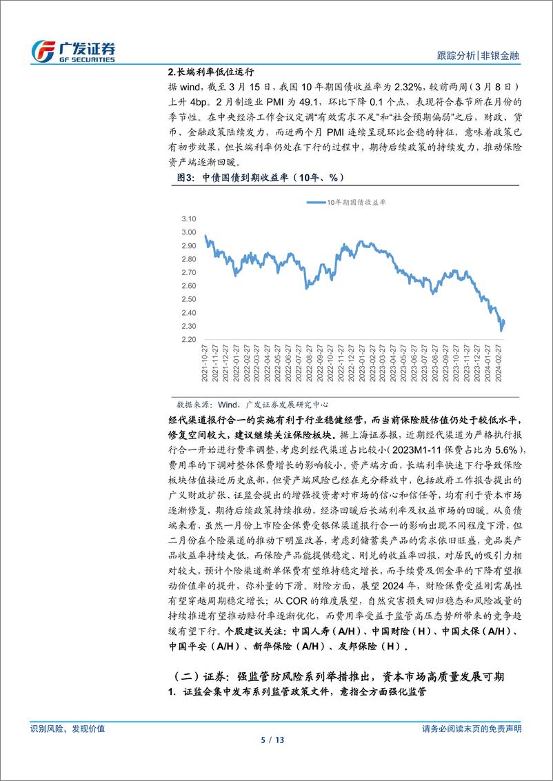 《非银金融行业：监管优化利于稳健经营，建议左侧关注配置价值-240317-广发证券-13页》 - 第5页预览图