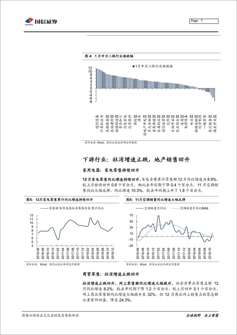 《行业比较专刊：行业景气多数下行，中游分化略有看点-20190130-国信证券-25页》 - 第8页预览图