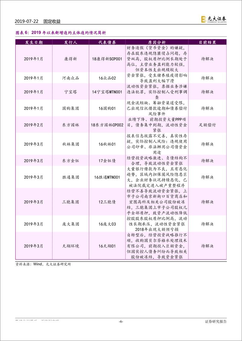 《债券违约专题研究之七：2019年新增违约人的特征-20190722-光大证券-29页》 - 第7页预览图