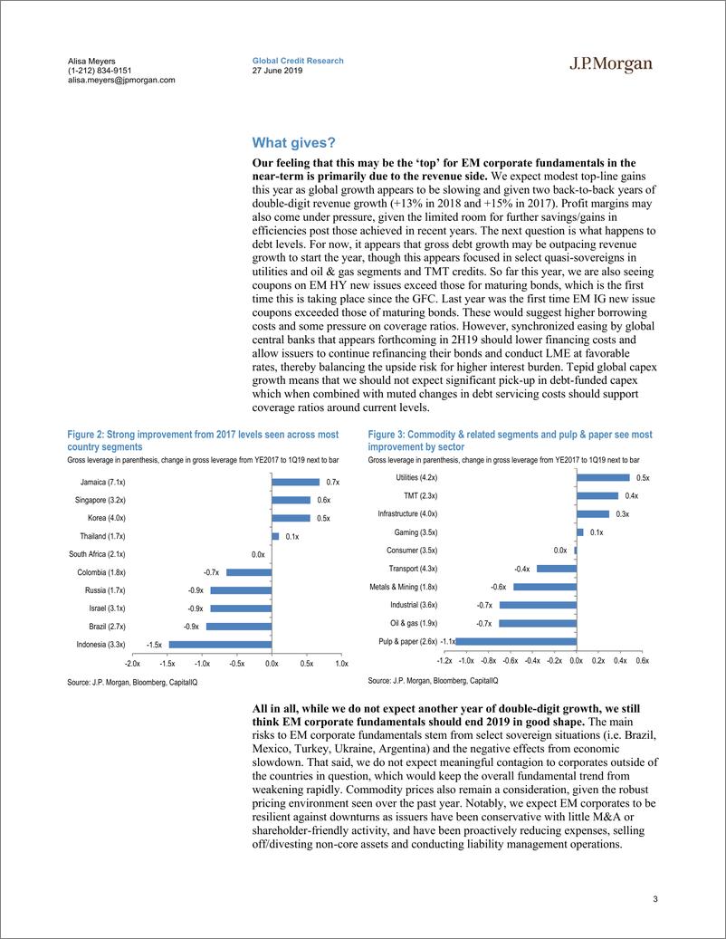《J.P. 摩根-新兴市场-投资策略-新兴市场企业基本面审查：目前还算健康-2019.6.27-26页》 - 第4页预览图