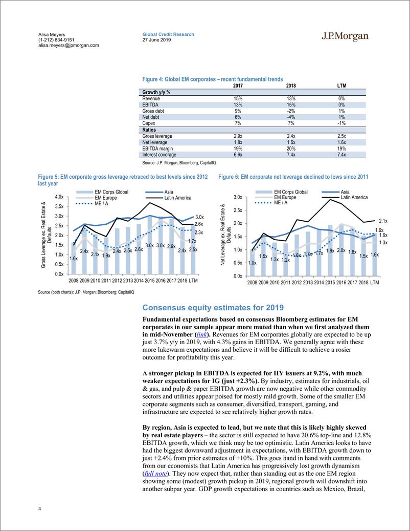 《J.P. 摩根-新兴市场-投资策略-新兴市场企业基本面审查：目前还算健康-2019.6.27-26页》 - 第5页预览图