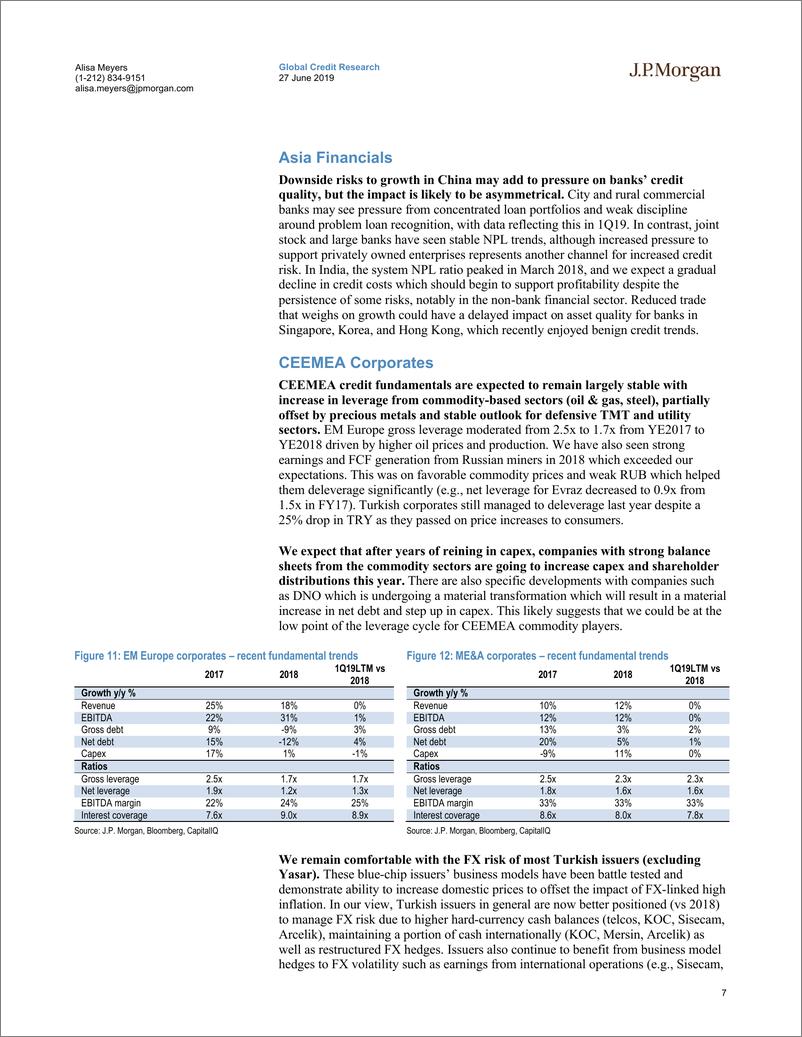 《J.P. 摩根-新兴市场-投资策略-新兴市场企业基本面审查：目前还算健康-2019.6.27-26页》 - 第8页预览图