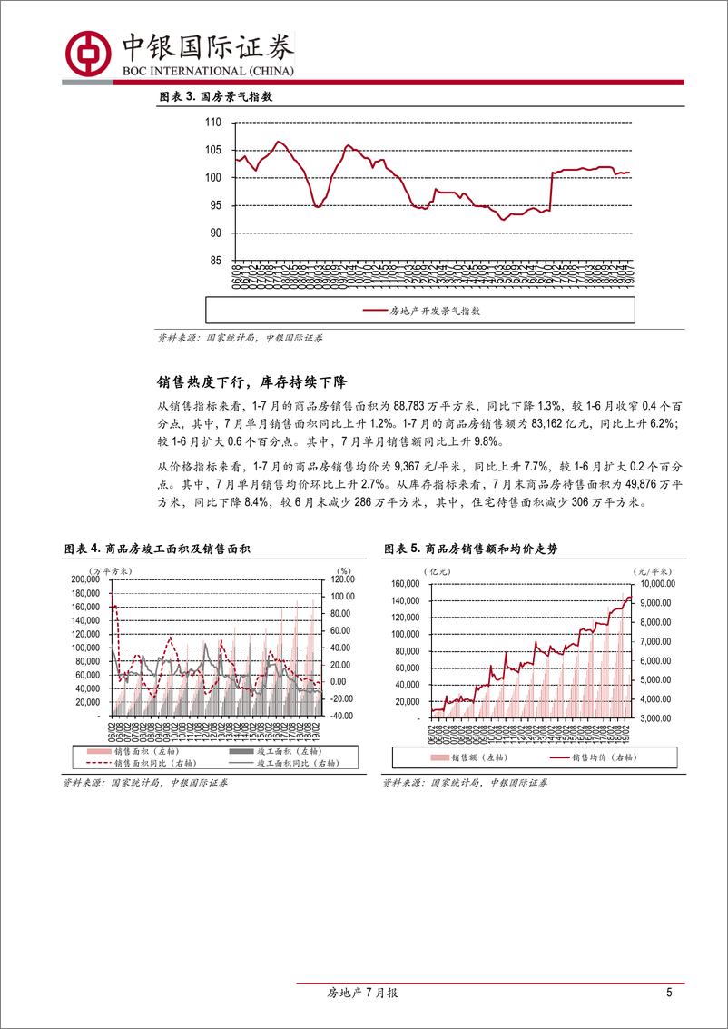 《房地产行业7月报：投资下行销售反弹，龙头中报业绩稳健-20190814-中银国际-18页》 - 第6页预览图