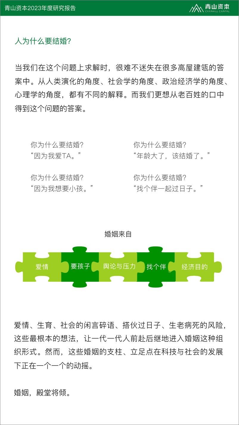 《青山资本-2023年度研究报告：婚姻，可有可无的选择？-2023-42页》 - 第7页预览图