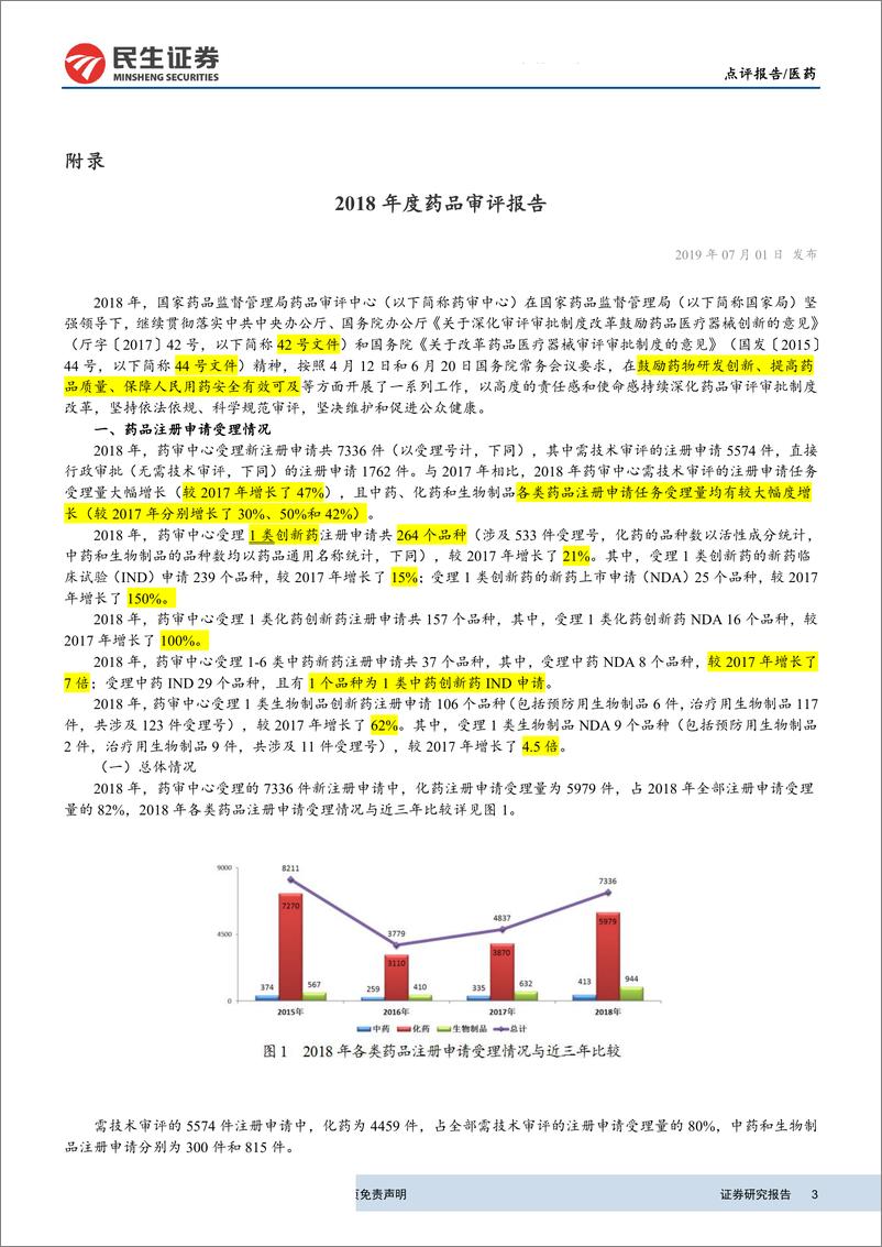 医药行业事件点评：《药审报告》发布，创新药研发进入收获期-20190702-民生证券-23页 - 第4页预览图