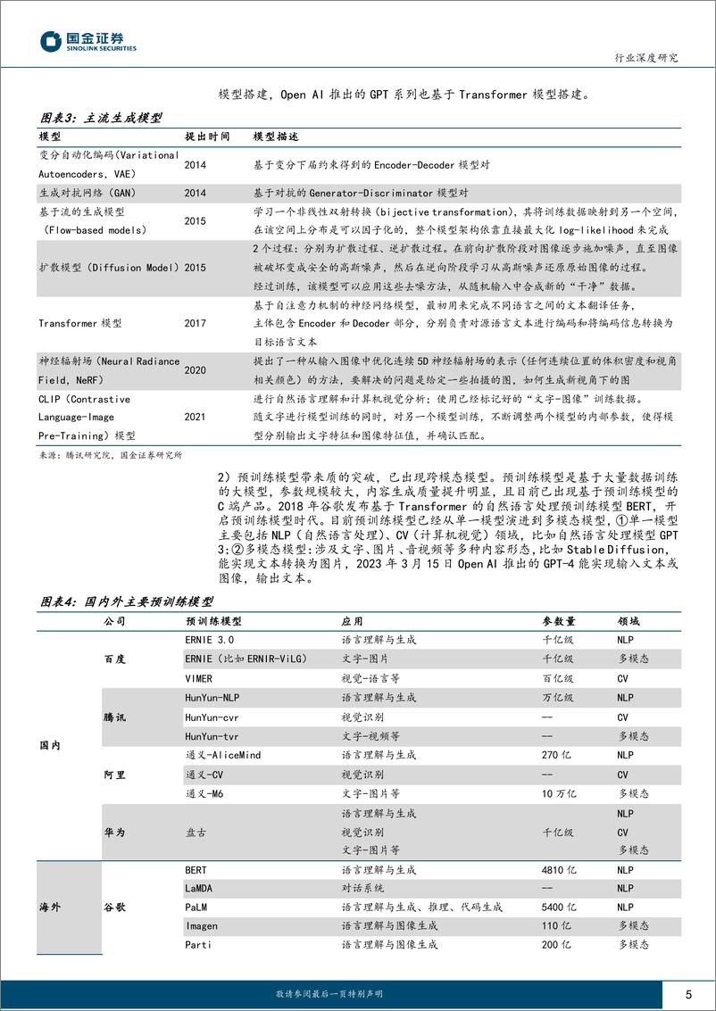 《传媒互联网产业行业深度研究：AIGC步入快车道，游戏行业降本增效或超预期-20230319-国金证券-19页》 - 第6页预览图