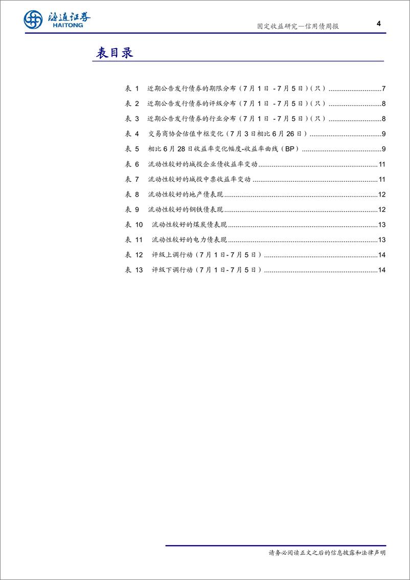 《信用债周报：警惕地产融资收紧-20190707-海通证券-18页》 - 第5页预览图