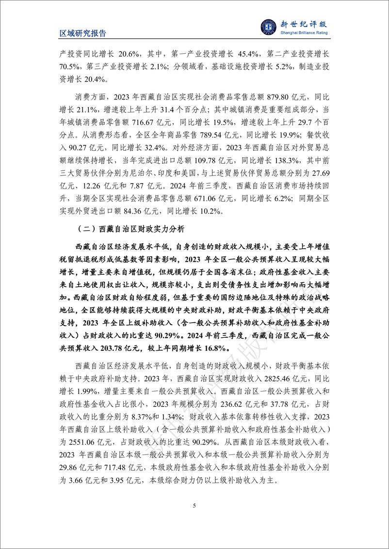 《西藏自治区及下辖市_地区_经济财政实力与债务研究_2024_》 - 第5页预览图