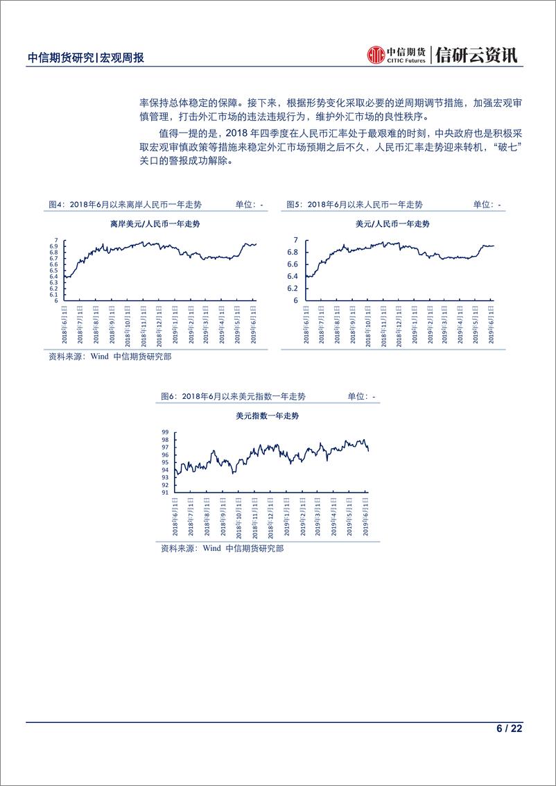 《宏观周报：人民币“跌跌不休”，“破七”不易不必愁-20190610-中信期货-22页》 - 第7页预览图