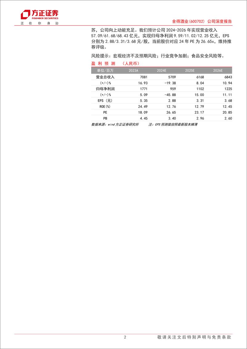 《舍得酒业(600702)公司深度报告：几经浮沉有舍得，风物长宜放眼量-241121-方正证券-42页》 - 第2页预览图