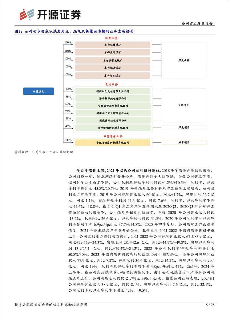 《恒源煤电(600971)公司首次覆盖报告：煤电成长兼具一体化布局，高分红凸显投资价值-241023-开源证券-25页》 - 第5页预览图