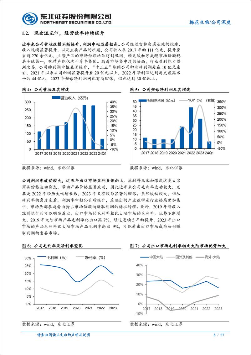 《梅花生物(600873)低估值、高分红的氨基酸全球龙头-240709-东北证券-57页》 - 第8页预览图