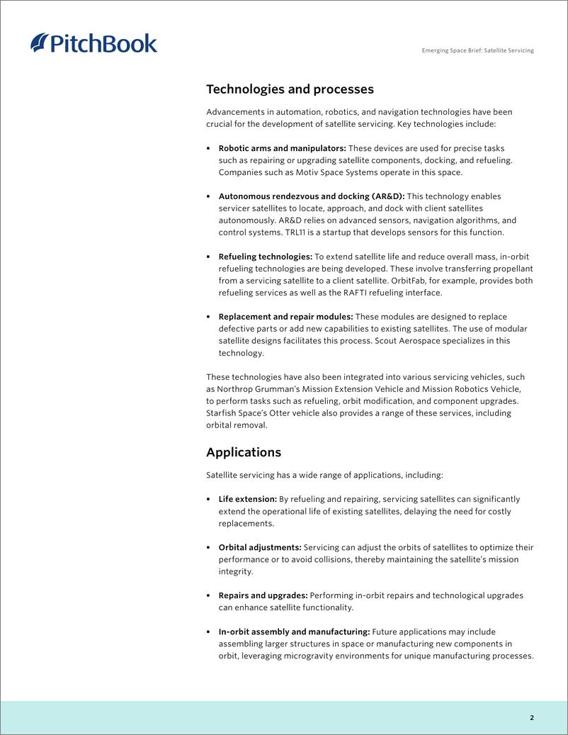《PitchBook-新兴空间简报：卫星服务（英）-2024-6页》 - 第2页预览图