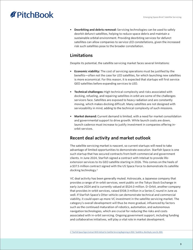 《PitchBook-新兴空间简报：卫星服务（英）-2024-6页》 - 第3页预览图