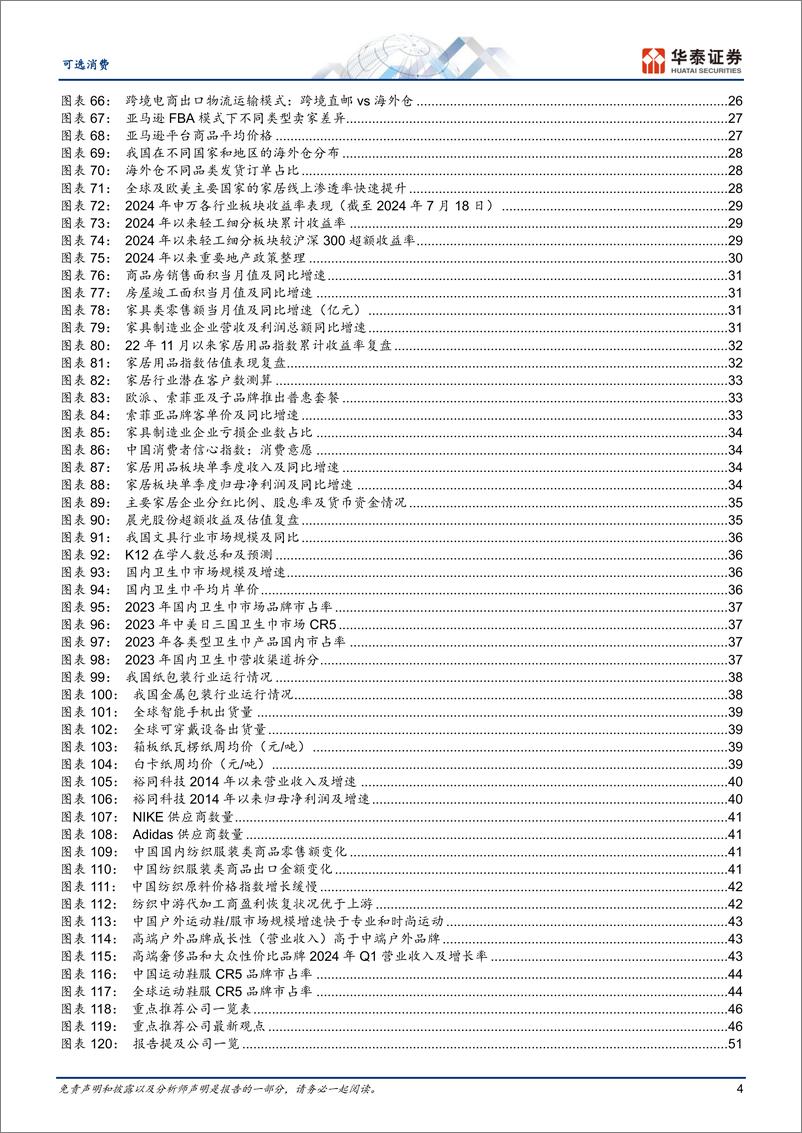 《可选消费行业中期策略：消费回归理性，把握结构机遇-240719-华泰证券-55页》 - 第4页预览图