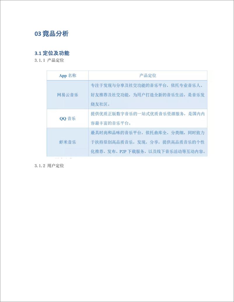 《竞品分析   虾米音乐 VS 网易云音乐 VS QQ音乐》 - 第5页预览图