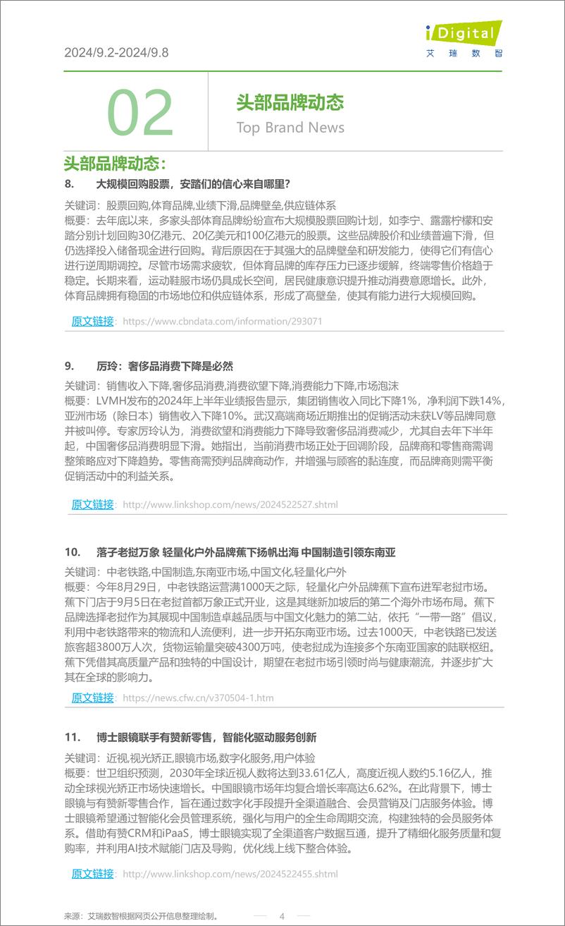 《2024年第37周-服饰行业周度市场观察-7页》 - 第4页预览图