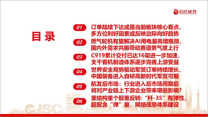 《激浊扬清，周观军工行业第101期：做大做强航空制造的多维增长极-250112-长江证券-48页》 - 第3页预览图