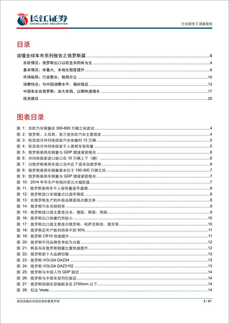 《汽车与汽车零部件行业：读懂全球车市系列报告之俄罗斯篇-20190617-长江证券-21页》 - 第3页预览图